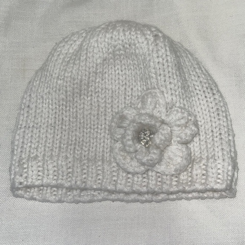 Knitted Beanie Hat W/Bling